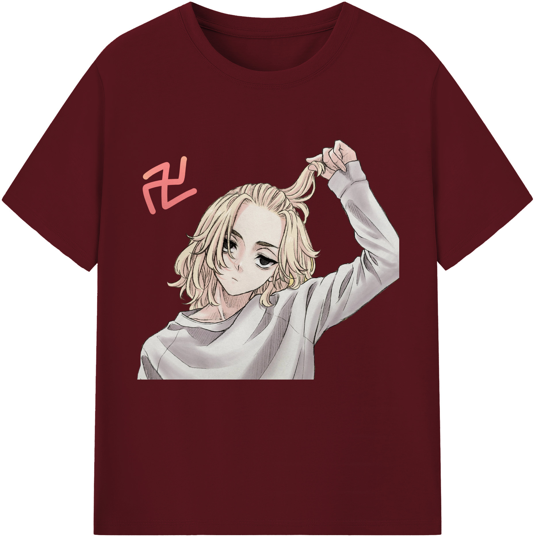 （画像用） 東京リベンジャーズ Tokyo Revengers 綿100％半袖Tシャツ（フロントプリント）